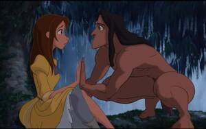 jane from tarzan porn - In Tarzan (1997) the titular character meets a woman whom he falls in love  with, but only kisses at the very end of the movie. This is inaccurate  because since he was