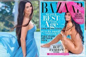 demi moore upskirt panty - Demi Moore strips completely naked at 56 in stunning cover shoot - Irish  Mirror Online