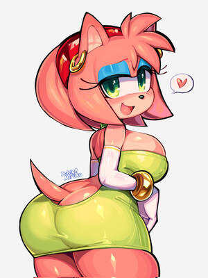 Amy Rose Bikini Porn - Ass Hentai - 1girl accessory amy rose anthro artist name ass backless dress  big ass big - Hentai Pictures