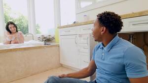 bathroom plumber - Shameless Brunette With Juicy Melons Fucks Plumber In The Bathroom movie  (Angela White, Ricky Johnson) / Big Tit Avenue