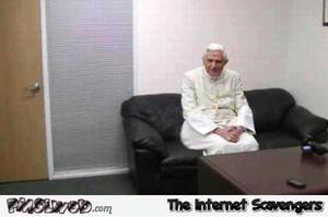 interview - Pope in porn interview room humor