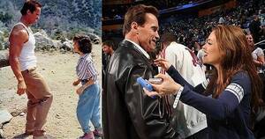 Lesbian Licking Pussy Alyssa Milano - Arnold Schwarzenegger and Alyssa Milano 28 years apart : r/pics