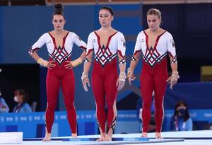 Gymnastics Uniform Porn - German Olympic Gymnasts fight against sexualisation of women by wearing  unitards for the first time. : r/pics