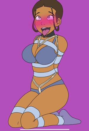Avatar Katara Porn Bondage - Rule 34 - ahe gao arms behind back avatar the last airbender blush bondage  bra collar heels katara large breasts panties straight hair tape that  fuckinguy | 4886382