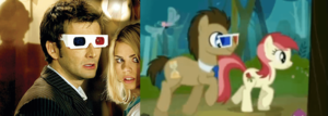 Mlp Doctor Whooves Porn - The Doctor and Rose appeared in today's episode of My Little Pony! :  r/doctorwho