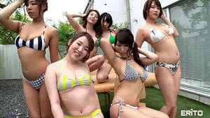 black bikini orgy asian - Shy Asian Cuties In Bikinis Go At It In A Hot Orgy - Videosection.com