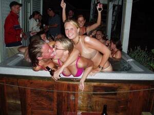 hot tub sex party video - Naughty Cleavage Hot Tub Party Damplips porn.