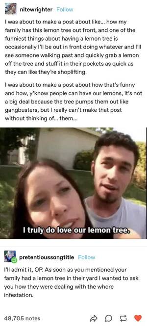 Love Family Porn Captions Tumblr - Lemon Tree : r/tumblr