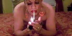 drag queen bondage whipping - Drag Queen Smoking shemale porn shemales tranny porn trannies ladyboy ladyb  - Tnaflix.com