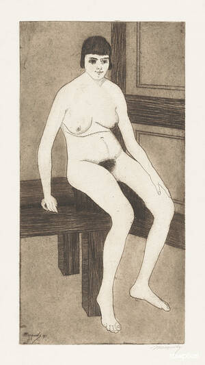 classic vintage nudism - Naked woman showing her breasts, vintage nude illustrationâ€¦ | Flickr