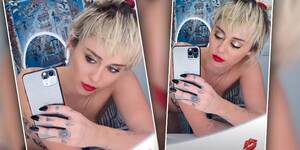 Miley Cyrus Naked Pussy - Miley Cyrus Nude Selfie Pictures: Singer Poses In Front Of A Mirror For Her  Instagram Stories
