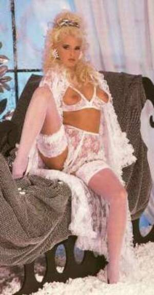 90s Lingerie Porn - Diana VAN LAAR strip-tease in white lingerie Â« PornstarSexMagazines.com