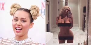 Miley Cyrus Nude Porn Captions - Miley Cyrus on Kim Kardashian's Nude Selfie - Focus on International  Women's Day Instead