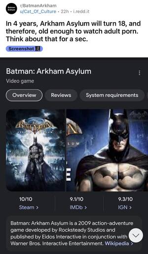Batman Arkham Cartoon Porn - What kind of porn do you think Batman Arkham Asylum watches? : r/ BatmanArkham
