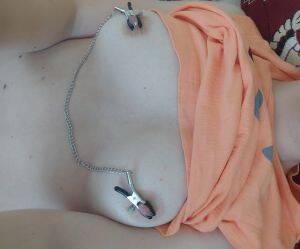 latina lesbian tit clamps - Nipple Clamp Porn Gifs and Pics - MyTeenWebcam