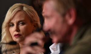 Charlize Theron Rihanna Pussy Slip - Charlize Theron and Sean Penn keep their distance at The Last Face  photocall in Cannes | Daily Mail Online