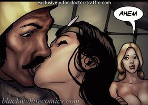 cartoon kissing porn - Ride girl! To the marshall's office before they realize what happened on  black cartoon porn