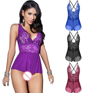 Czarny - 2017 Åadny Czarny OtwÃ³rz Crotch Teddy Babysuit Silkish Porn Sexy Bielizna  Kobiet Seksowna Bielizna GorÄ…ce Bielizna