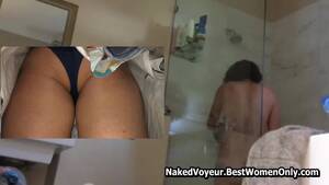 naked shower cam - Hairy Milf Washing Naked In Shower Hidden Camera Porn Video