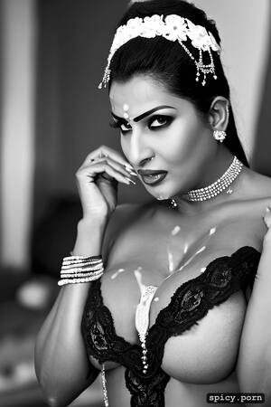 Indian Black Aunty - Image of sexy indian aunty, 40 yo, rgb photo, potrait, big boobs, black  hair - spicy.porn