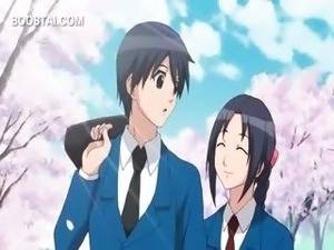 manga shemale rubbing girl - Naked tempting anime girl fucking passionately in shower