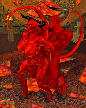 Demon Anal Porn - Busty demon and devil babes getting anal sex