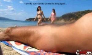 cfnm beach erotic - ... Nude exhibitionist on beach flashes hot girls compilation