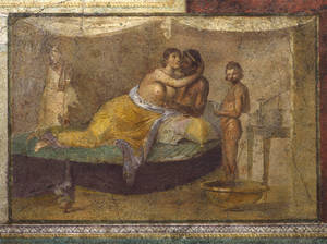 Ancient Roman Porn Frescos - Fresco from the cubiculum B of the Villa Farnesina. 1st century BCE