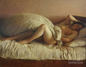 black girl sleeping nude - Slumbering Woman Drawing by Heritage Images - Pixels
