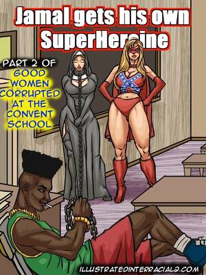 getting his own - Jamal gets his own SuperHeroine- Illustratedinterracial - Porn Cartoon  Comics
