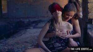 lesbian force girl - Blindfolded Girl Masturbates While Lesbian Teases Porn Gif | Pornhub.com