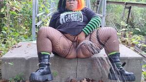 black pissing bbw - Ebony BBW outside Piss Compilation - Pornhub.com