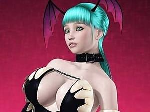 3d Sur - Unpleasant chick posing and touching monsters gigantic penis