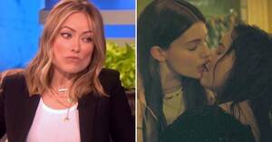 Chrissy Teigen Lesbian Porn - Olivia Wilde Slams Airline After A Lesbian Kiss Was Edited Out Of  'Booksmart'