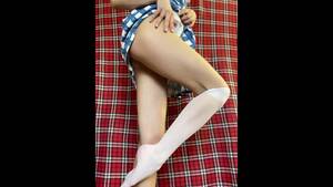 Girl In Skirt Knee Socks Porn - Freshman Girl in a Cute Dress and White Knee Socks - Pornhub.com