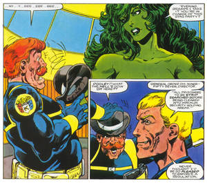 Johnny Storm And She Hulk Porn - Later in Dum Dum's office, She-Hulks takes the incident in stride, which I  guess is supposed to show how strong willed she is and therefor make the ...