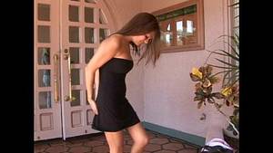 black dress blonde girl handjob - Katie - Black Dress