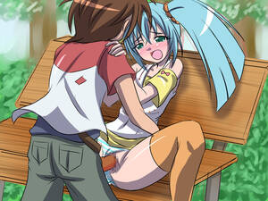bakugan hentai - Runo Misaki and Dan Kuso having sex on park bench in a middle of a day! â€“ Bakugan  Hentai
