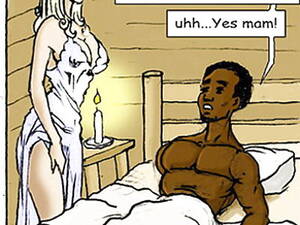 Black Cartoon Sex Slave - Masters wife and her sexual slave. John Persons cartoon porn