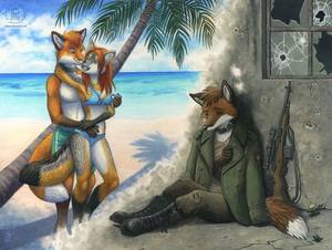 Furry War Porn - fox J.Fox is a young freedom fighter of sorts (not in an actual military).