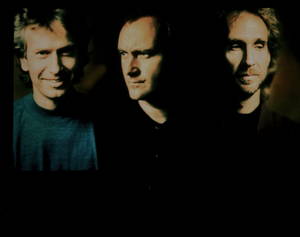 Kim Rogers Panties Porn - Collins (middle) with his two Genesis bandmates, Tony Banks (left) and Mike  Rutherford (right) in 1991. Collins toured with Genesis the following year,  ...