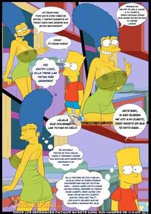 Edna Bart Simpson Porn - CÃ³mic porno Bart follando Marge 3