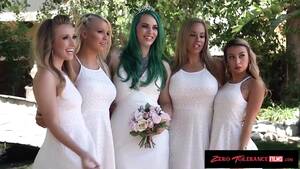 bridal lesbian orgy - Real wedding orgy of perverted bride, groom and their friends