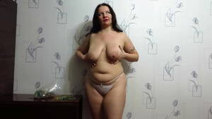 bbw huge natural tits bdsm - Breast-bondage. Mature bbw in thong with rubber bands pulls her big natural  boobs. Amateur. - XNXX.COM