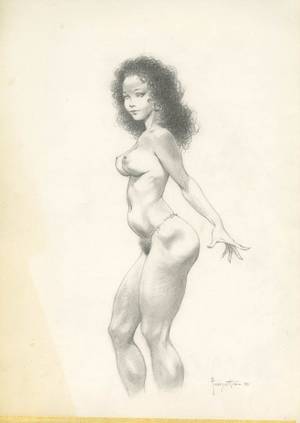 frank frazetta erotica - FRANK FRAZETTA FEMALE NUDE ILLUSTRATION Comic Art