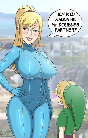 Link Amd Samus Porn Comic - Samus and Link by MeegoArt on Newgrounds