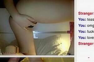 horny girl on omegle - Horny omegle girl shows tits and rubs pussy, free Brunette xxx video (Mar  2, 2019)