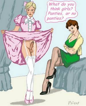 Anime Male Crossdressing Sissy Porn Captions - panties! pink frilly panties!