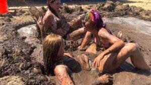 naked asians lesbians mud wrestling - mud wrestling Movies
