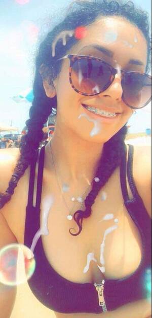 facial on the beach - Lovely babe at the beach facial - Cum Face GeneratorCum Face Generator